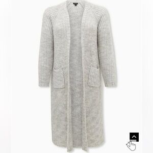 Torrid Chunky Duster Open Front Sweater • 2X